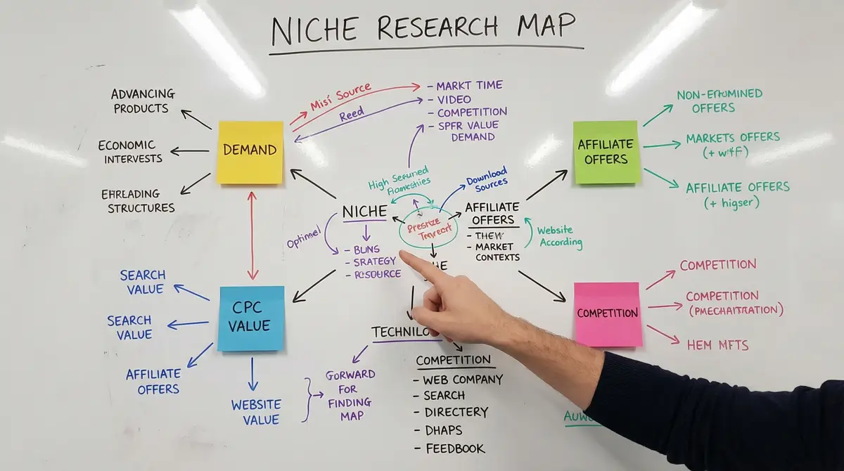 niche research board demand cpc competition