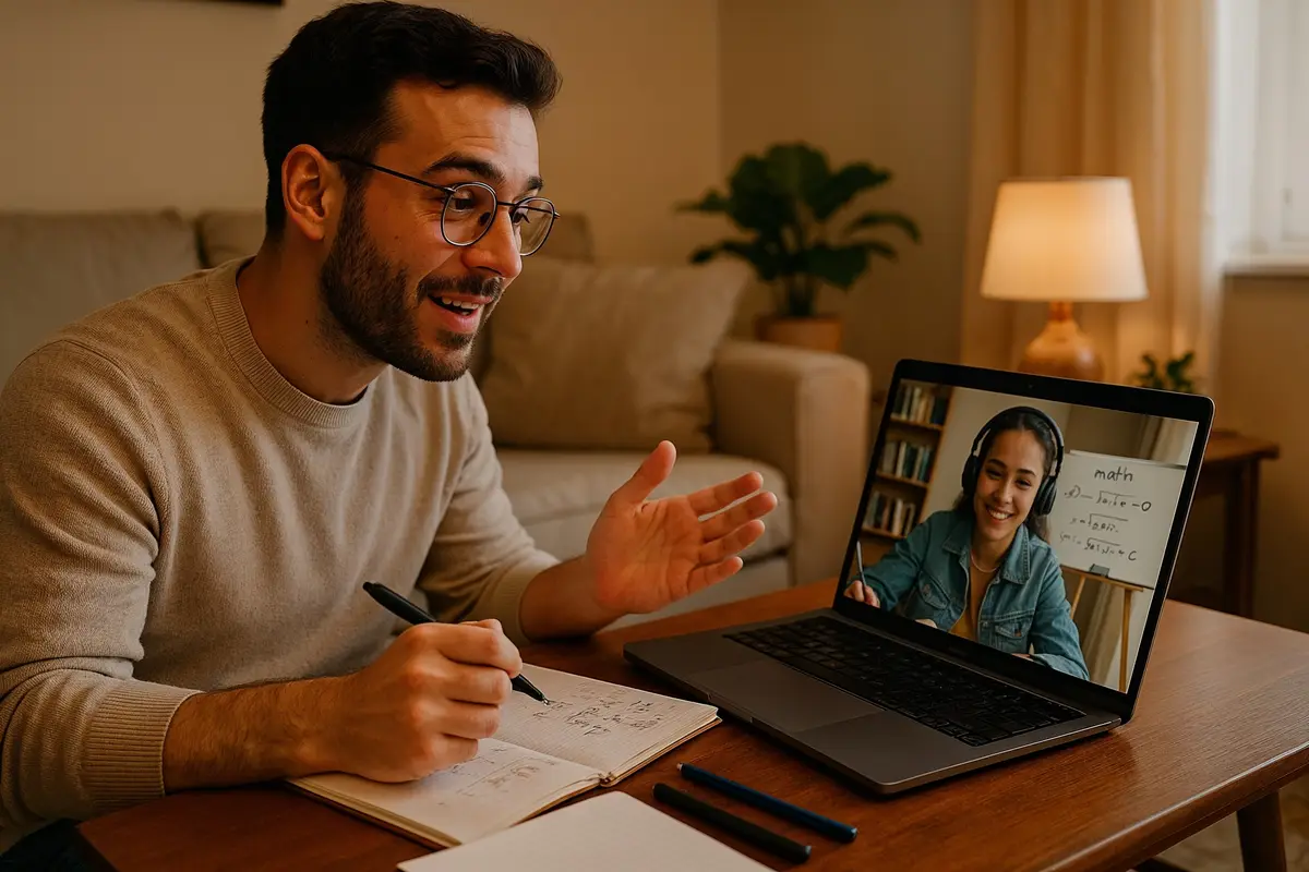 best online side hustles online tutoring session at home