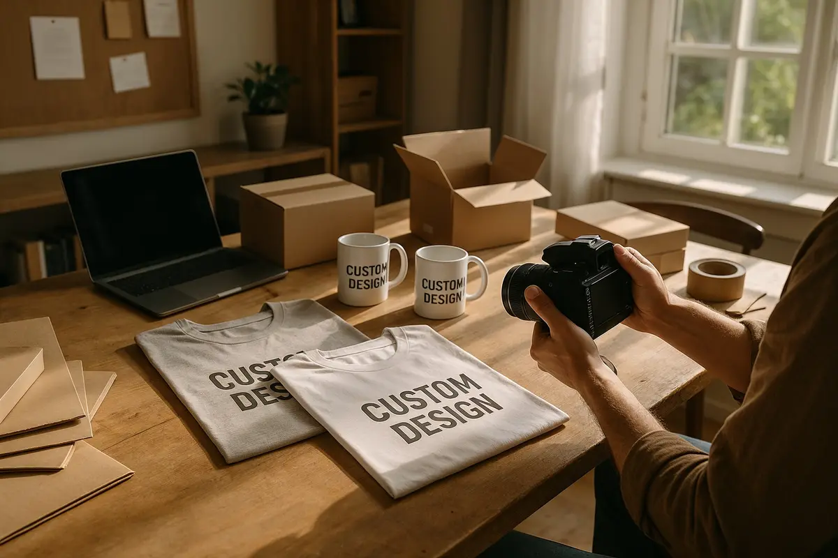 best ways to earn online print on demand product photography