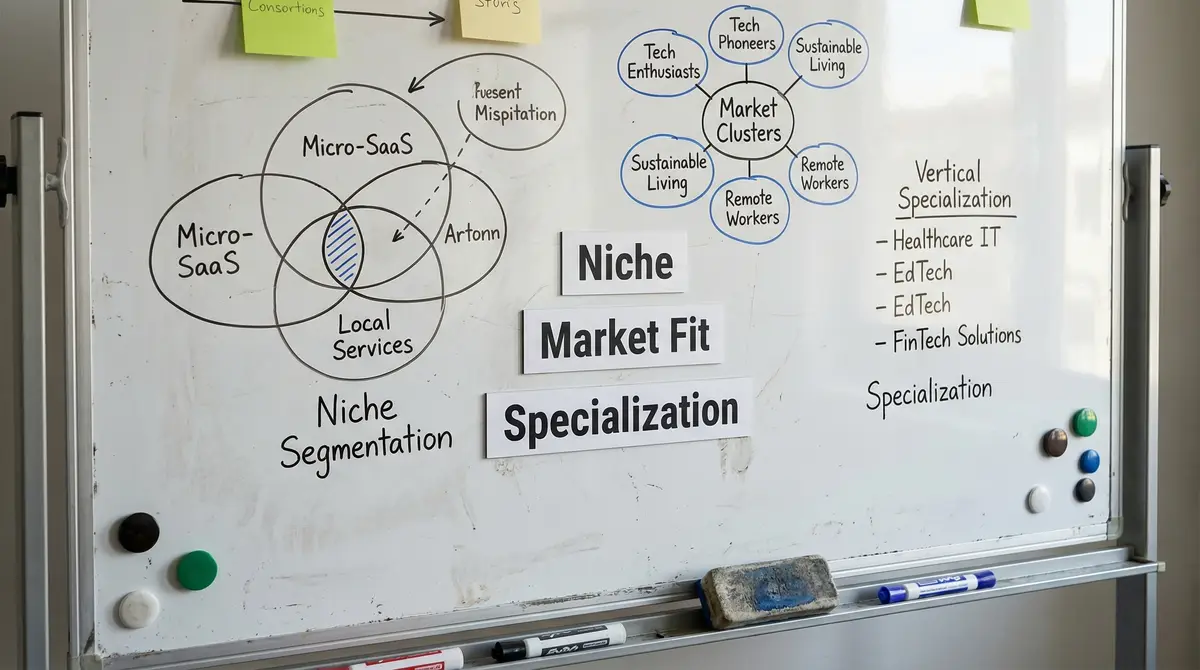niche market focus diagram for startups