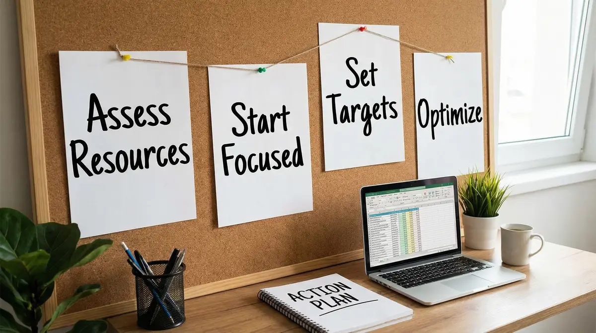 online income launch step by step board