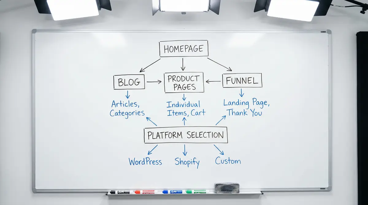 website structure planning board