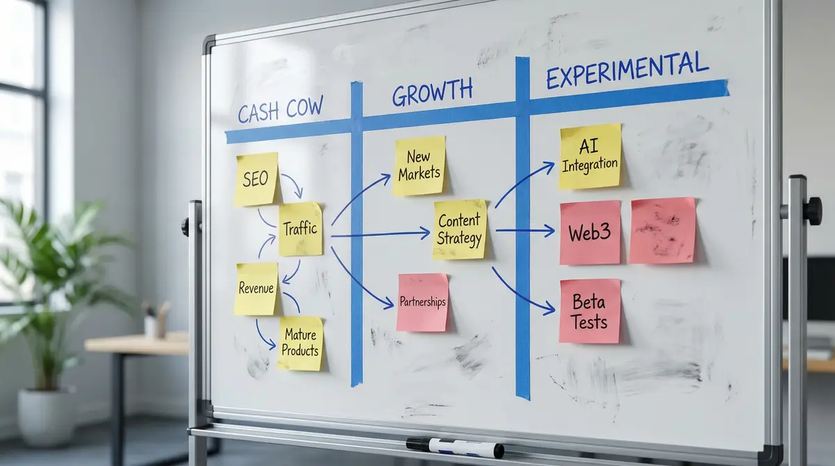 portfolio allocation diagram cash cow growth experimental