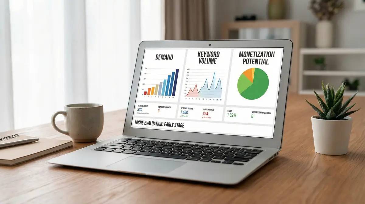 niche analysis dashboard demand monetization competition