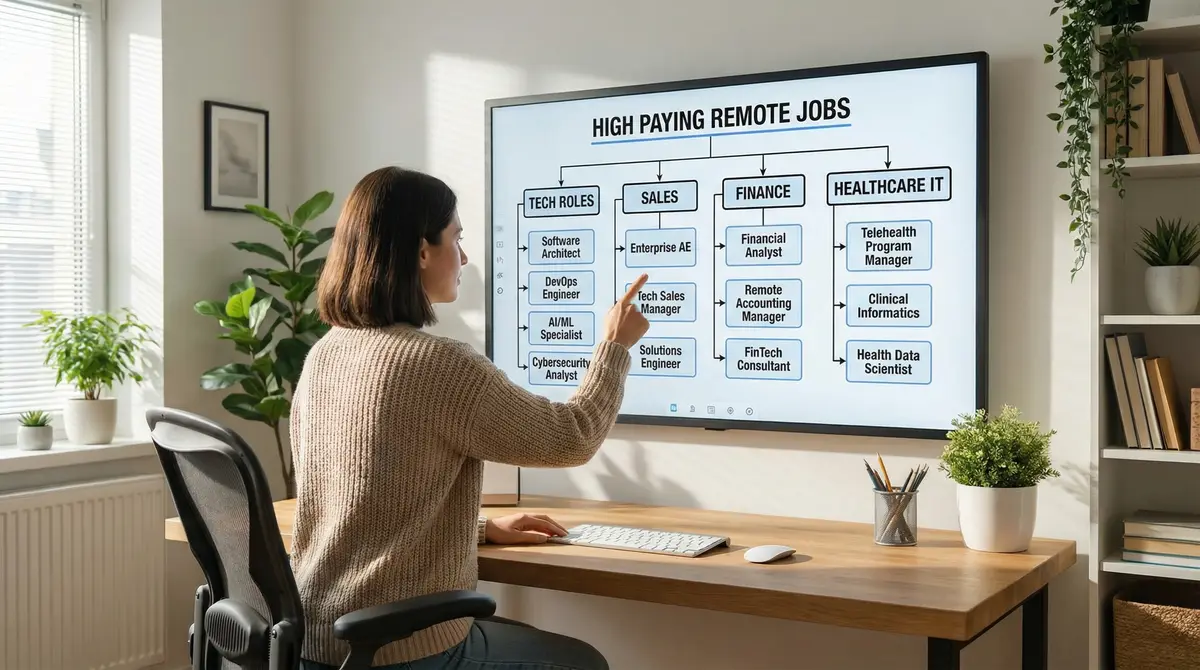 remote job market visual chart career paths