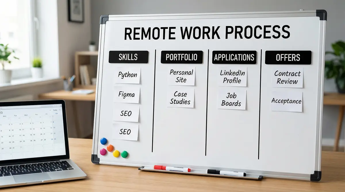 remote work process board