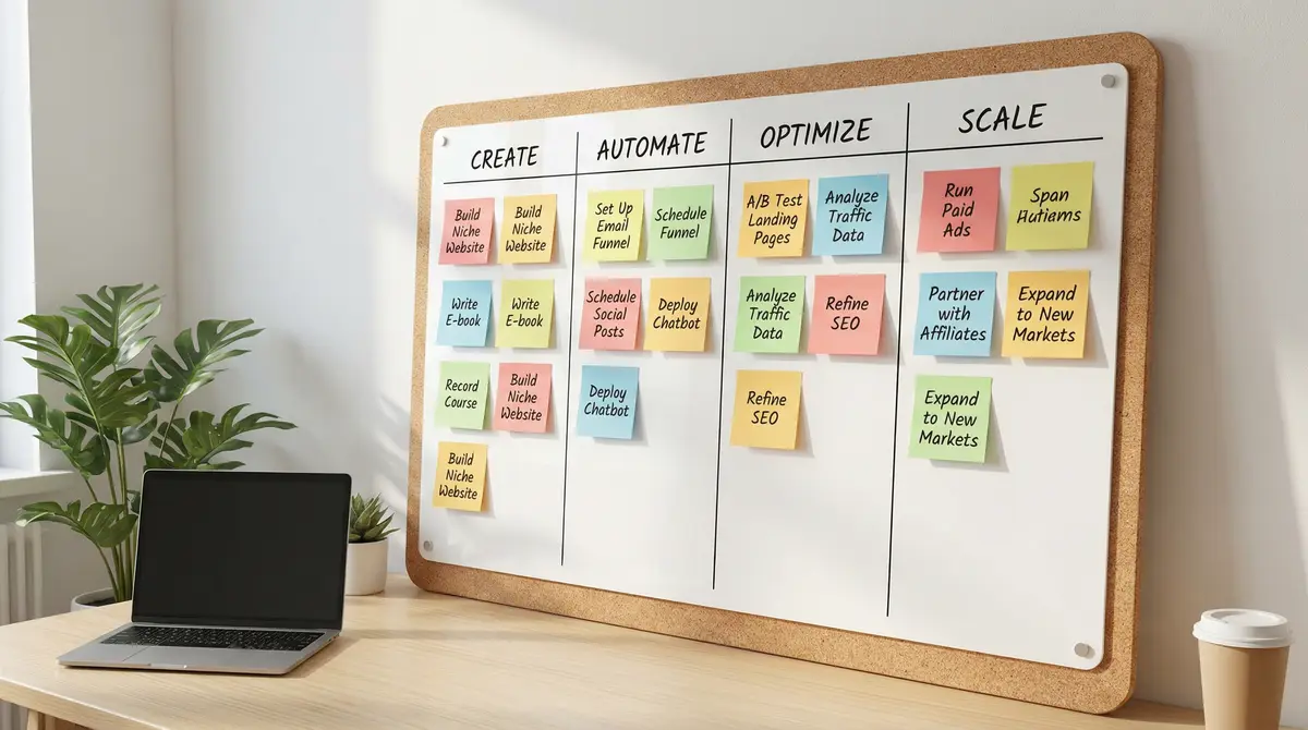 passive income workflow steps automation board