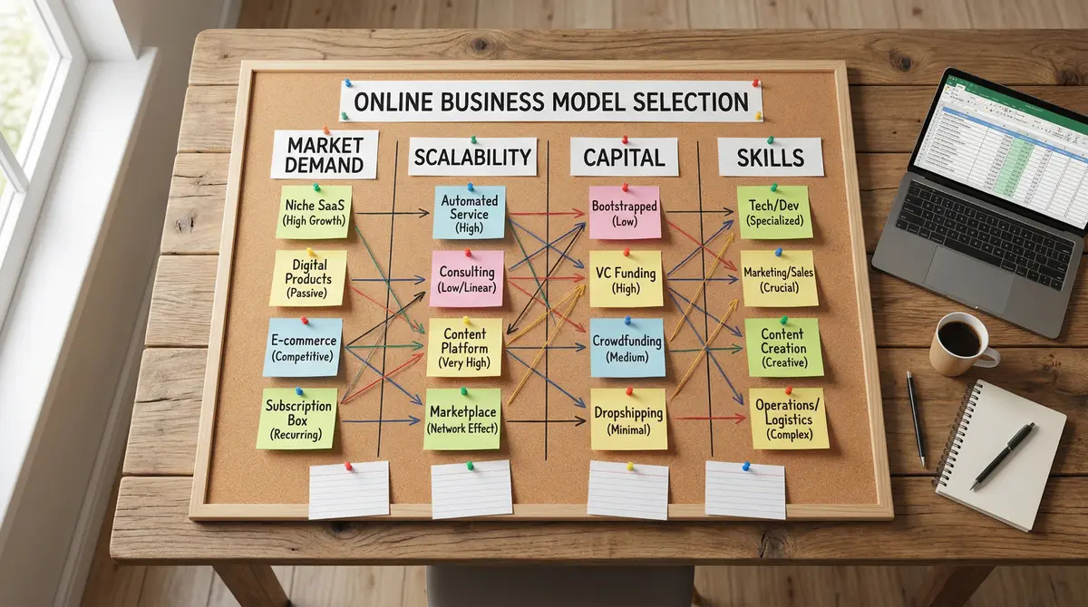 strategy board online business model selection