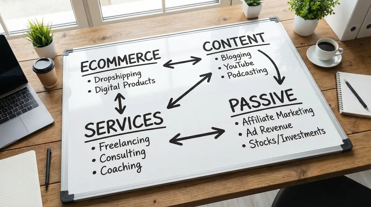 online income models whiteboard overview