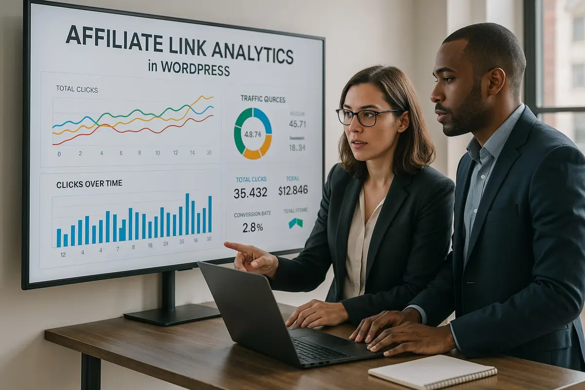 how to add affiliate links to wordpress analytics discussion