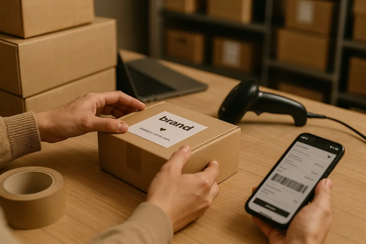 Packing and shipping products for building an online business