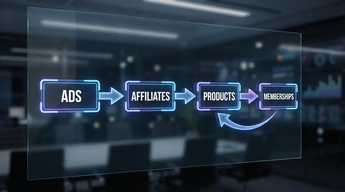website monetization steps board
