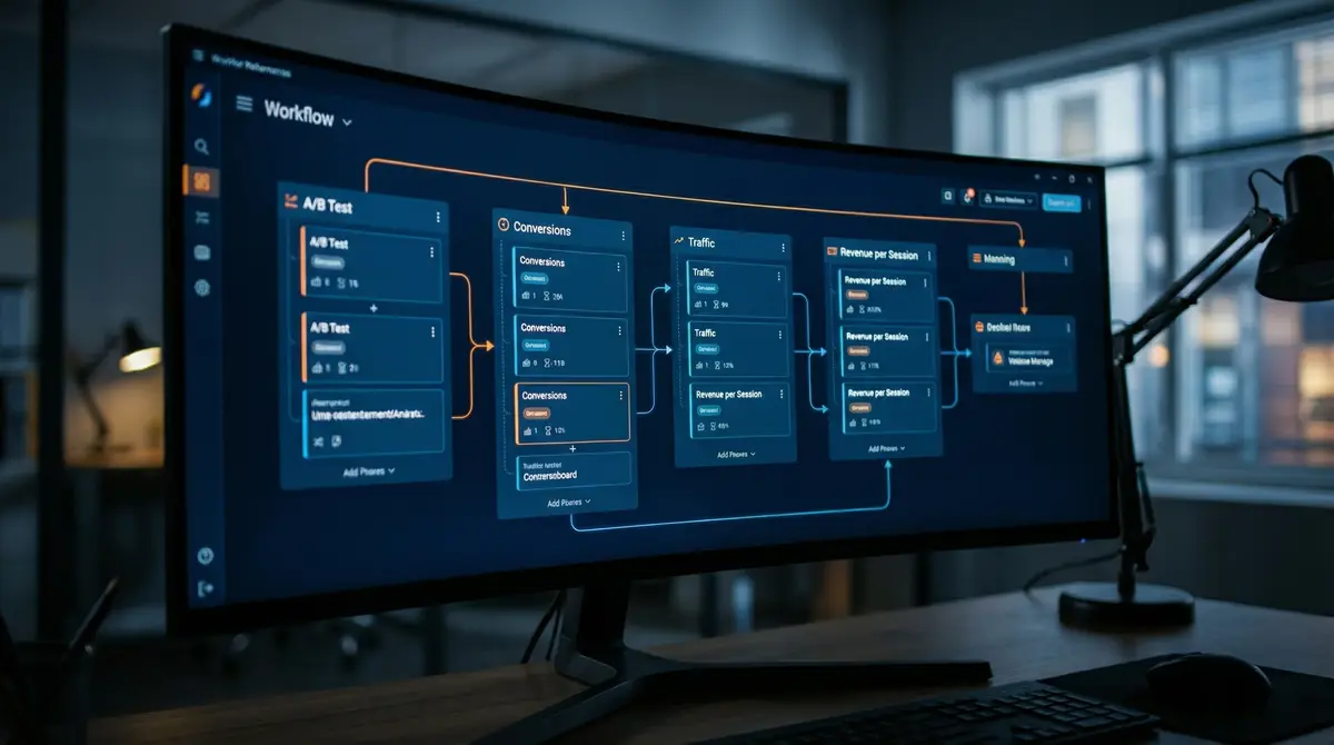 website optimization workflow dashboard