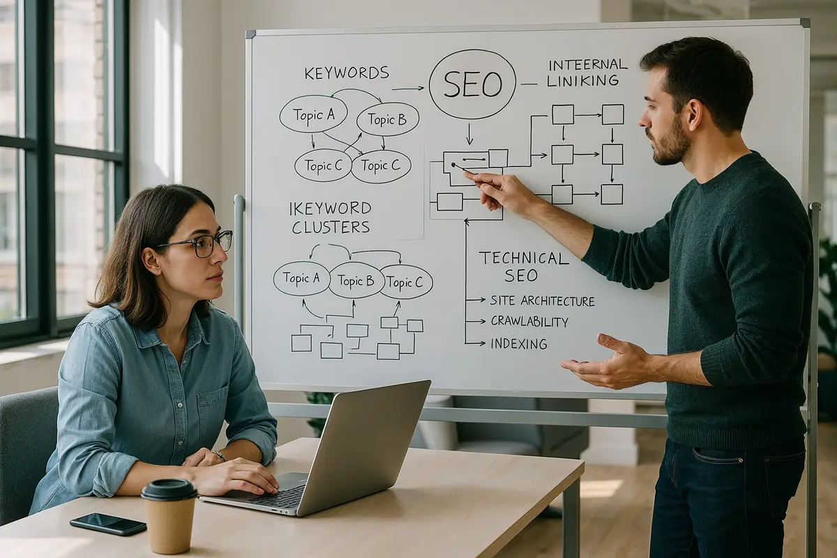 SEO professionals collaborating on strategies for how to rank a blog post in Google fast