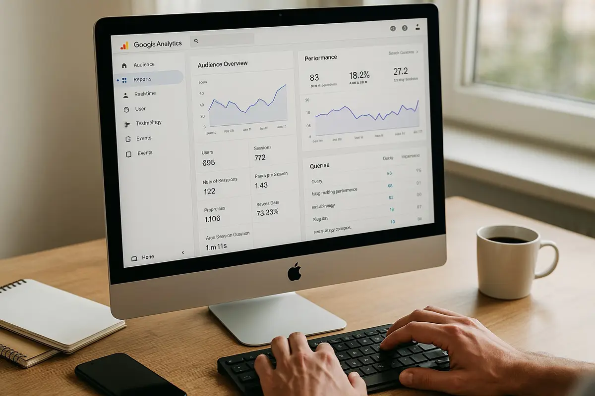 Analyzing Google Analytics and Search Console data to monitor how to rank a blog post in Google fast