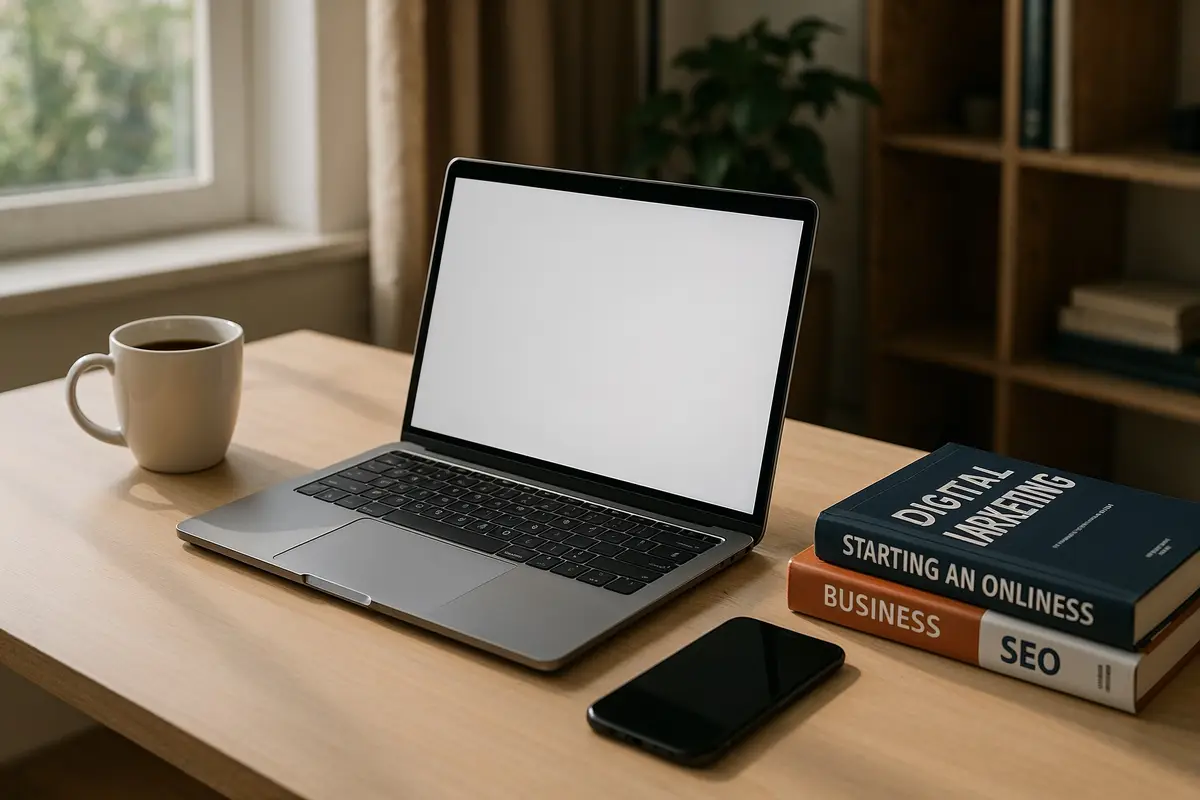 how to start a digital business home office workspace