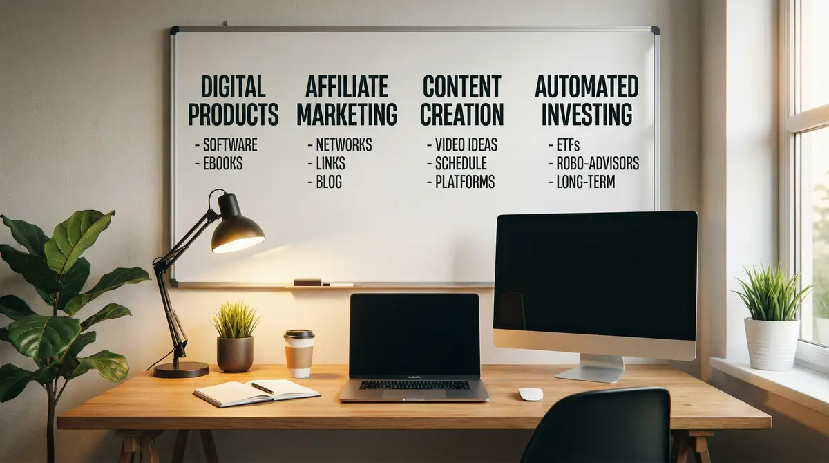 passive income categories whiteboard overview