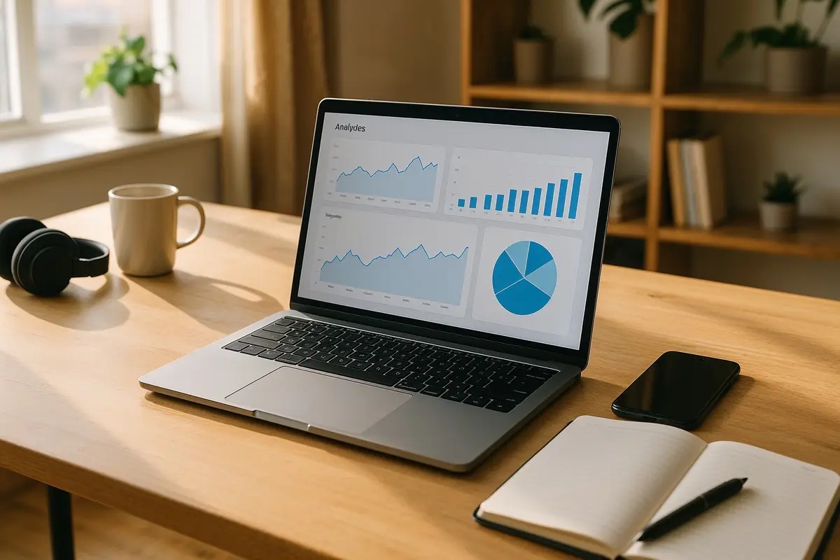 modern workspace for starting an internet business