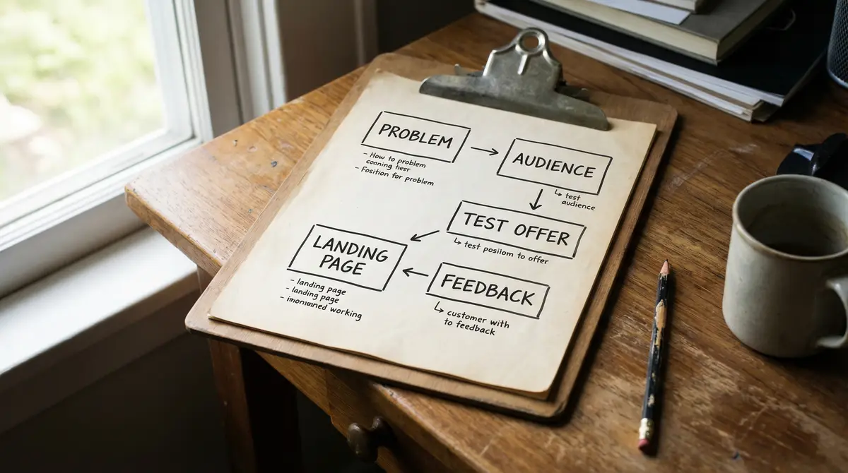 online business validation steps workflow clipboard