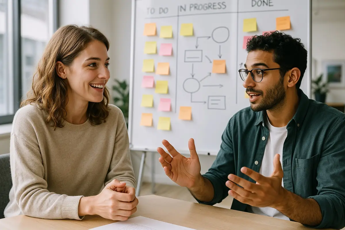 internet startup success tips agile team meeting