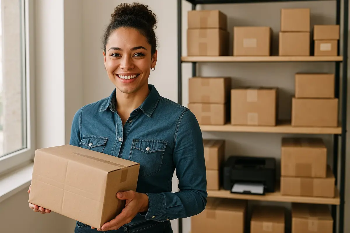 female entrepreneur making money with online businesses