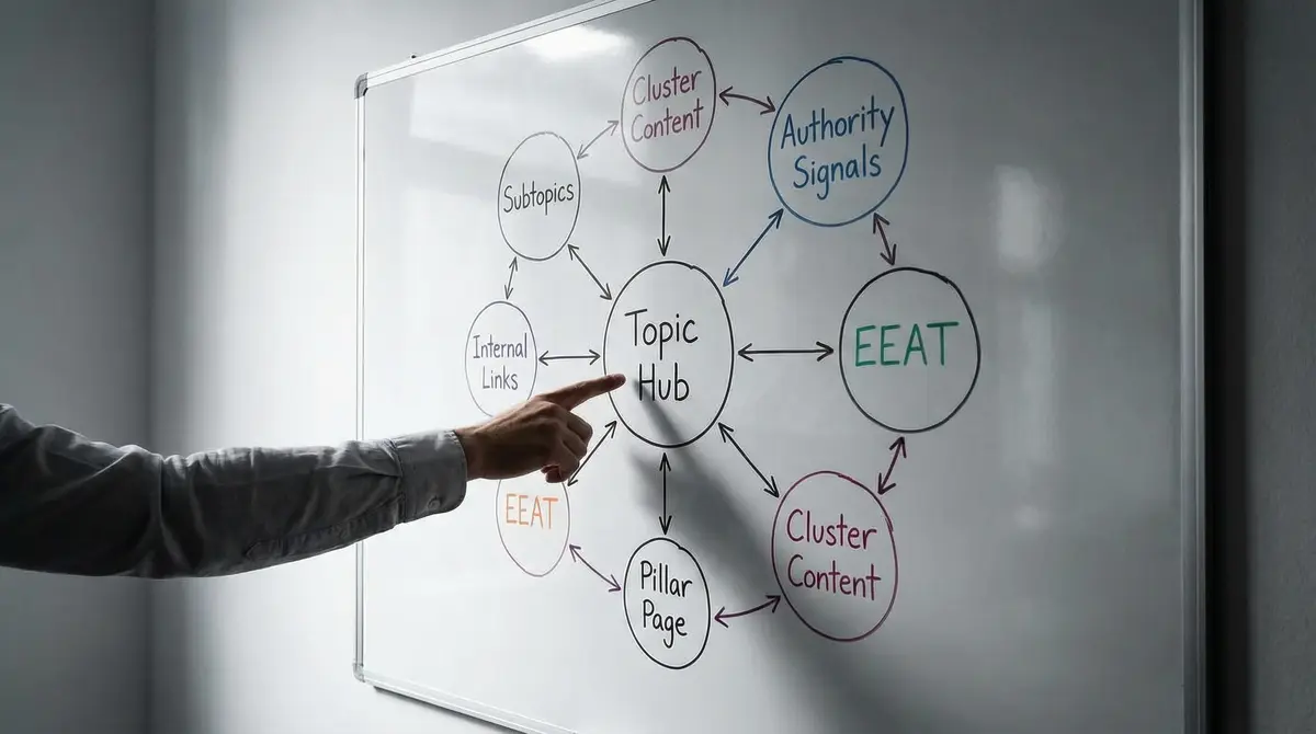content cluster diagram for on page seo