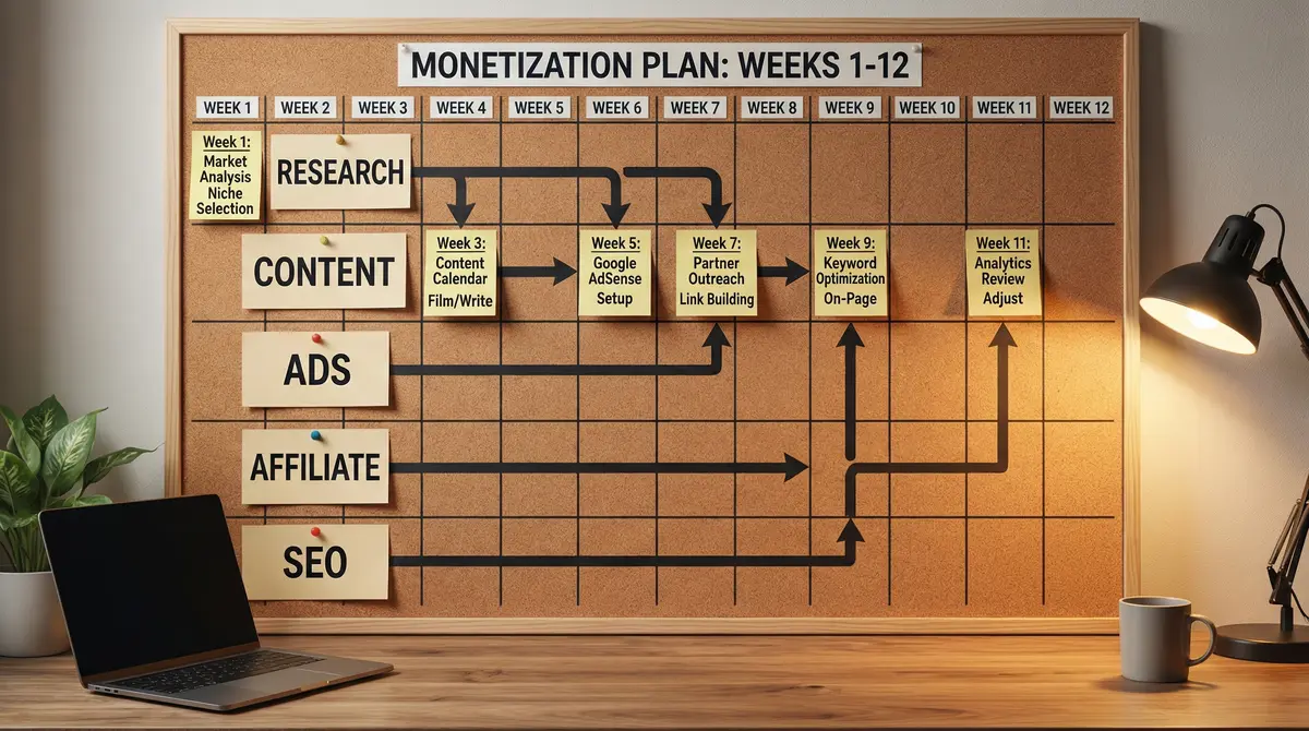 step by step monetization plan weeks 1 12 board