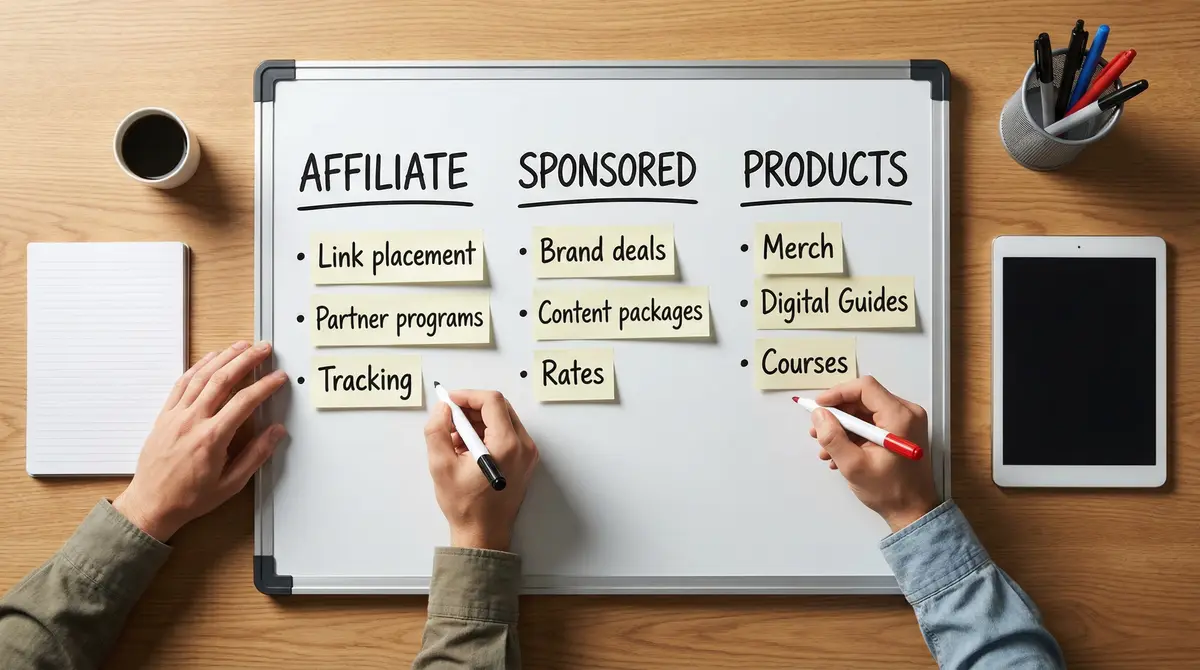 digital content strategy planning board