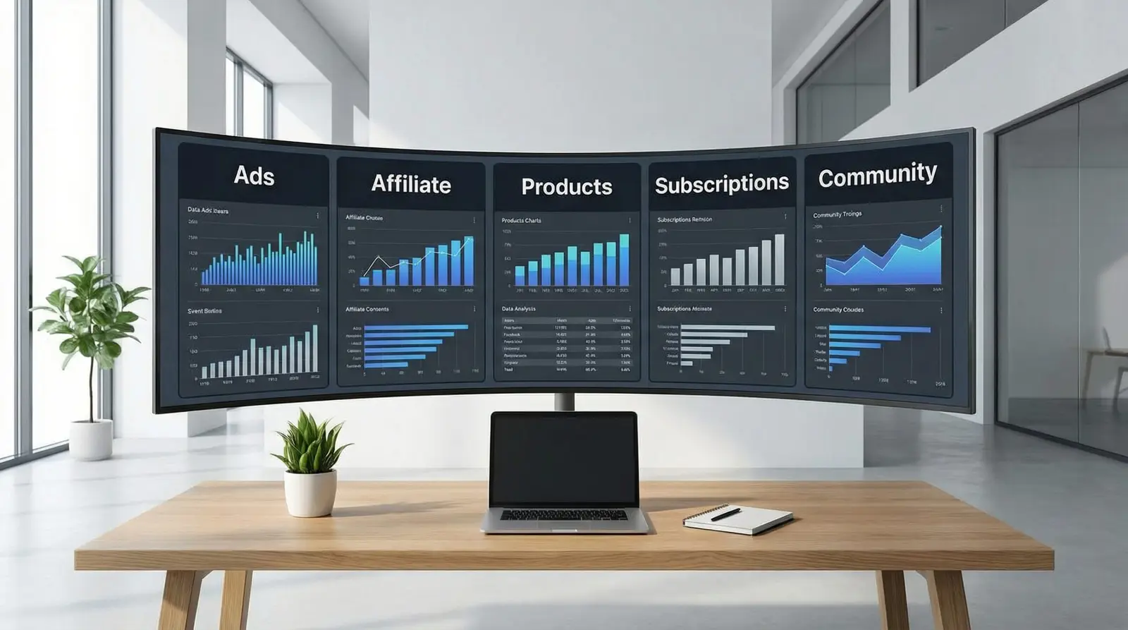 digital content monetization dashboard overview
