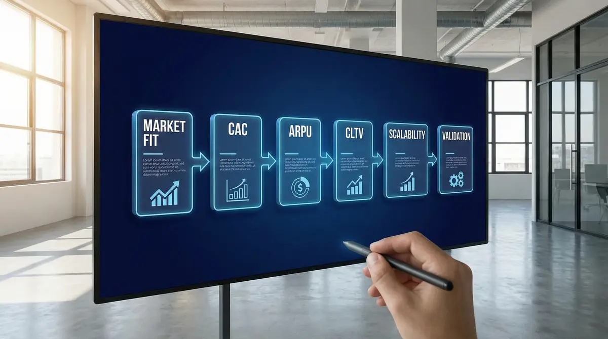 business model selection workflow board