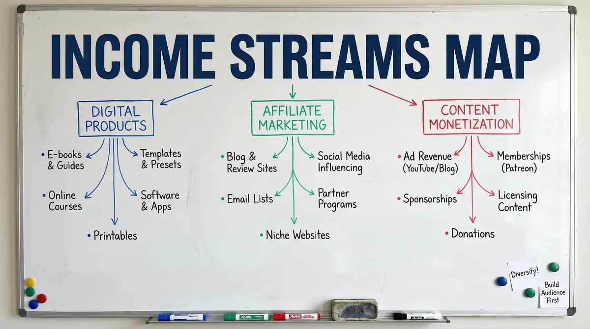 income streams map visual overview