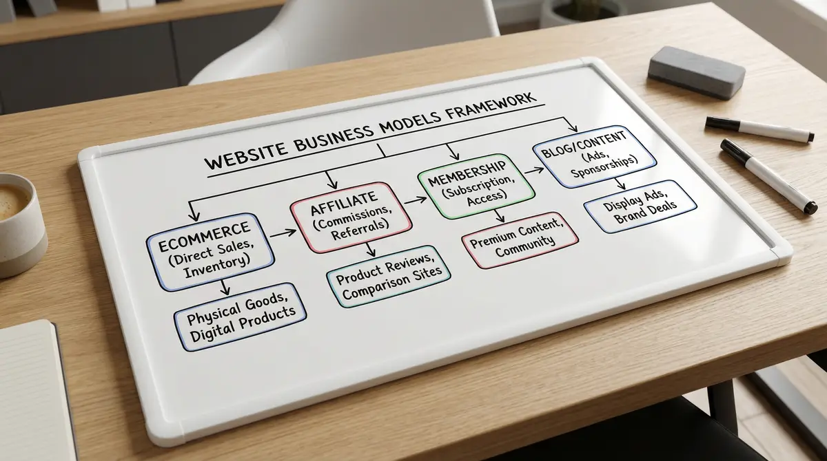website business models framework overview