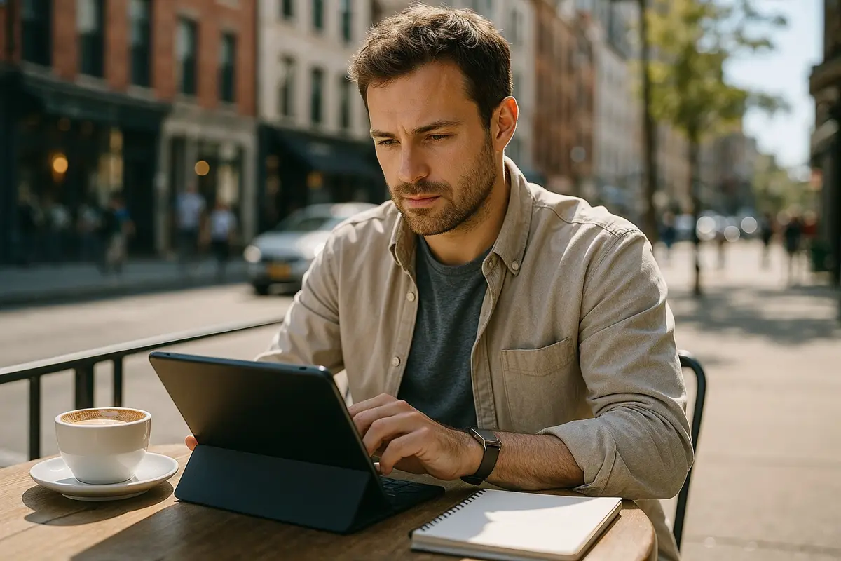 passive income ideas enabling location independent work in a vibrant urban setting