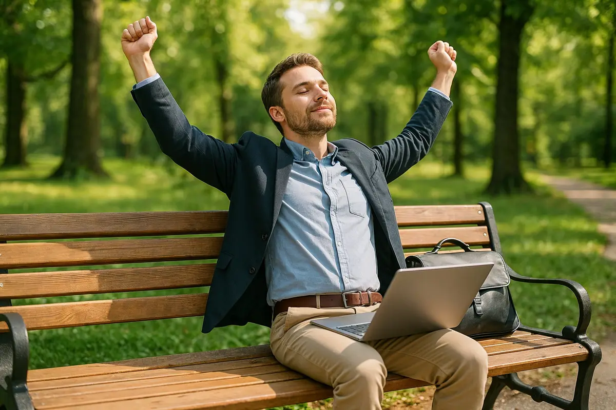 tips for remote work success taking a healthy break outdoors