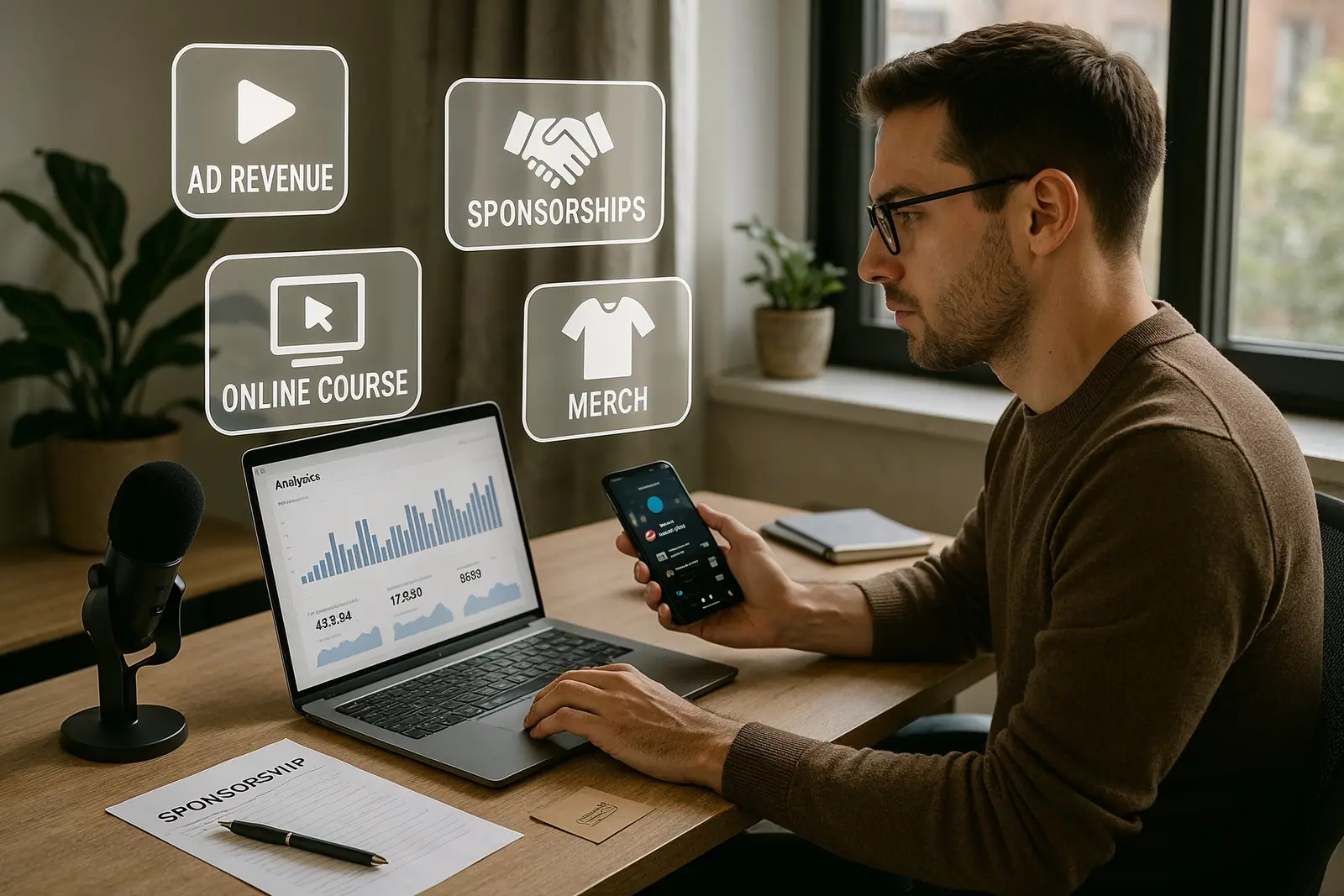 sponsored vs affiliate income comparison