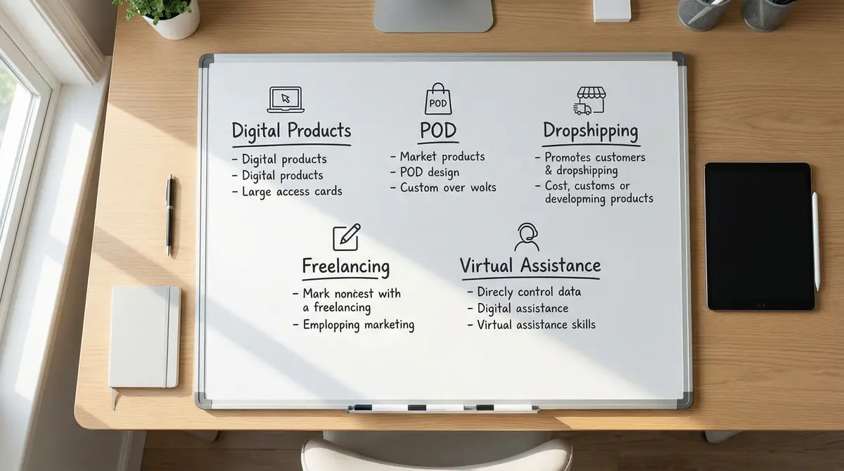 online business models whiteboard overview
