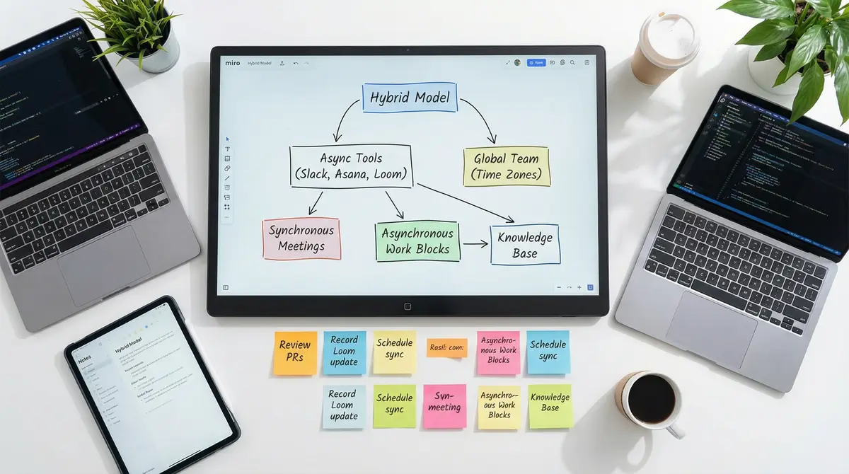 hybrid async workflow digital board visual