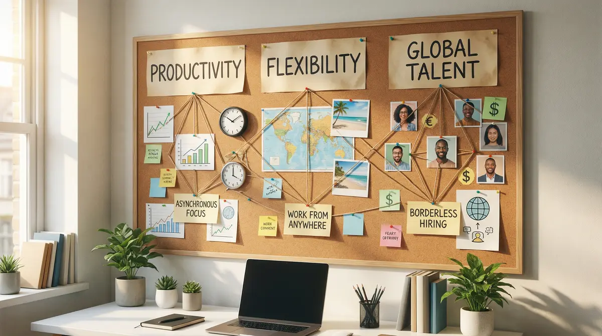 remote work landscape productivity flexibility chart