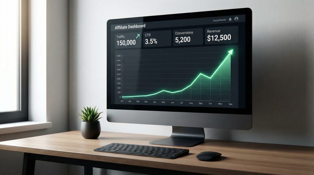 affiliate-website-dashboard-with-traffic-ctr-conversions-and-revenue-analytics