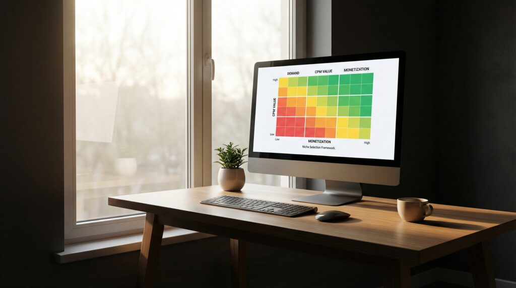niche-selection-framework-dashboard-money-site