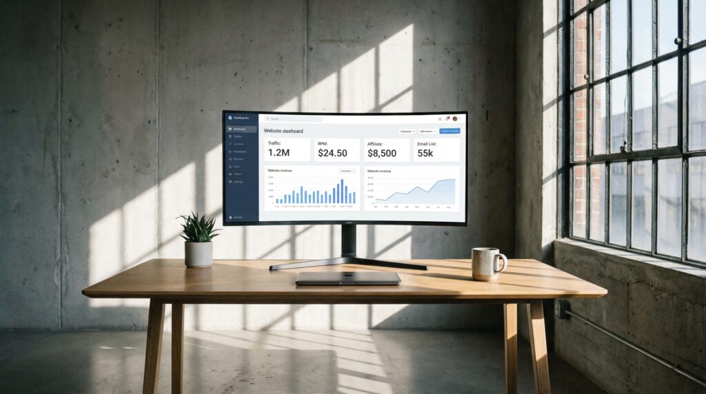 modern-workspace-with-website-revenue-dashboard