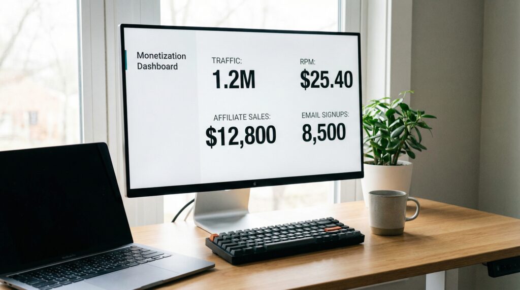 money-site-dashboard-with-traffic-affiliate-sales-and-rpm