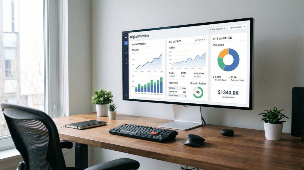 digital-portfolio-dashboard-with-revenue-and-seo-metrics